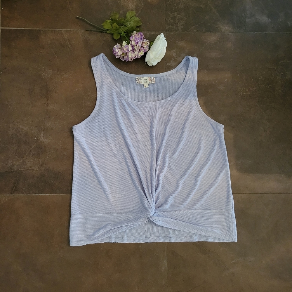 Pink Republic Tank, Light Blue, Size L, New Condition!
